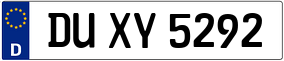 Trailer License Plate